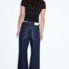 D92 Jeans med rett, Wide Leg-modell