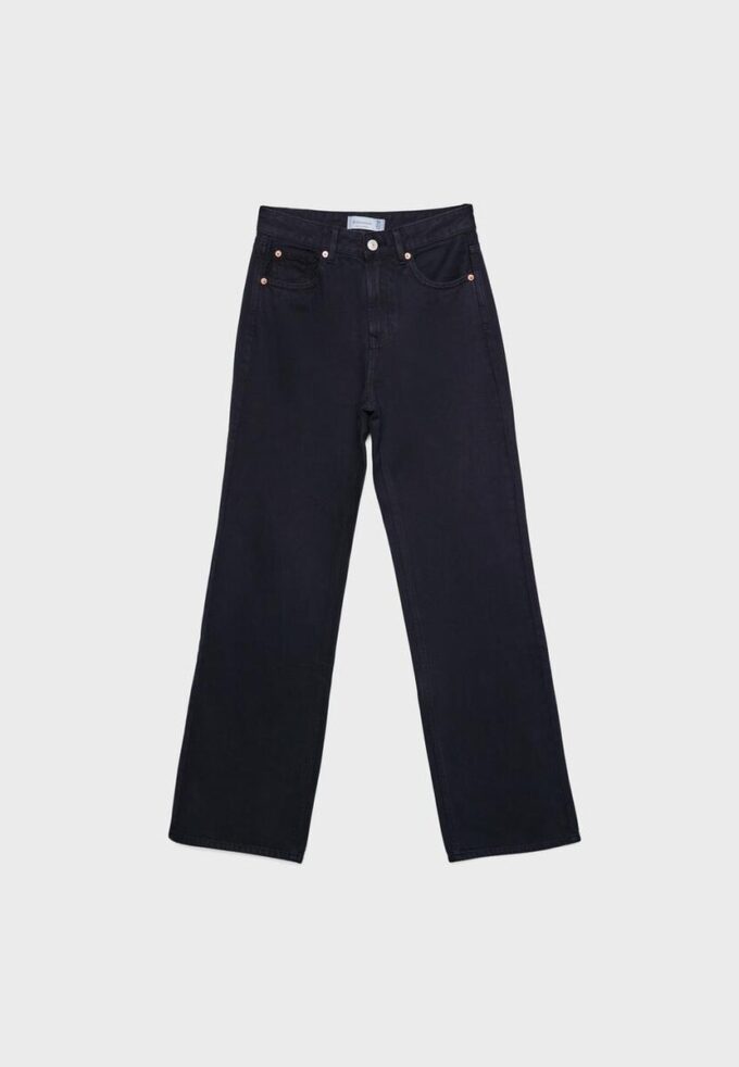 D92 Jeans med rett, Wide Leg-modell