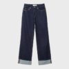 D92 Jeans med rett, Wide Leg-modell