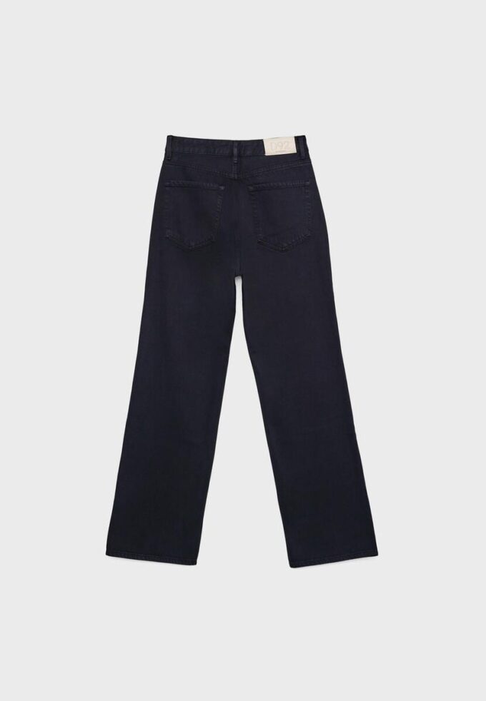 D92 Jeans med rett, Wide Leg-modell