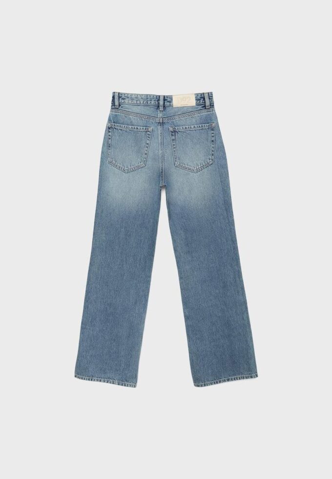 D92 Jeans med rett, Wide Leg-modell