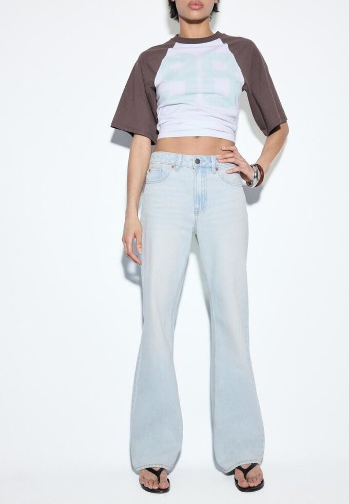 D92 Jeans med rett, Wide Leg-modell