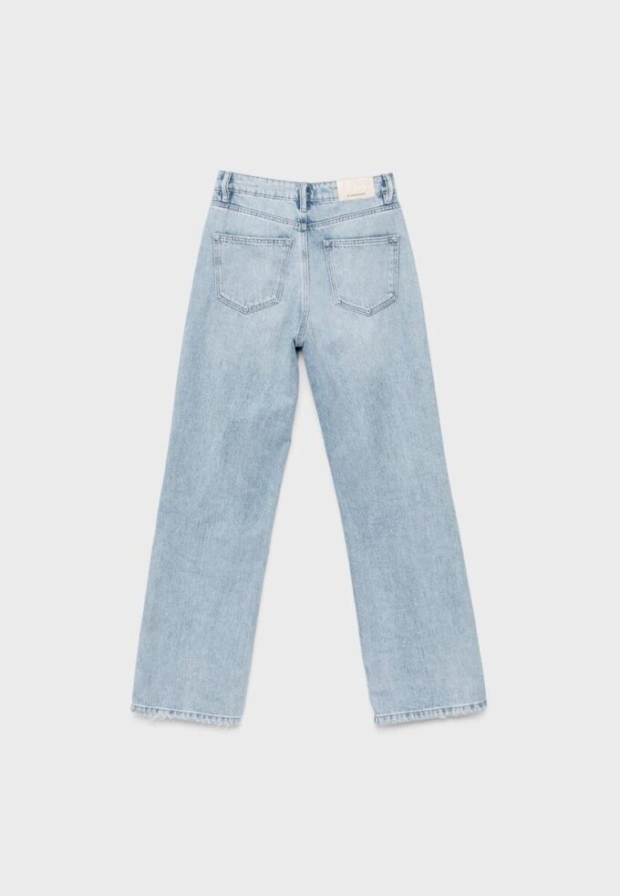 D92 Jeans med rett, Wide Leg-modell