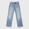 D92 Jeans med rett, Wide Leg-modell