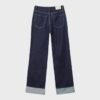 D92 Jeans med rett, Wide Leg-modell