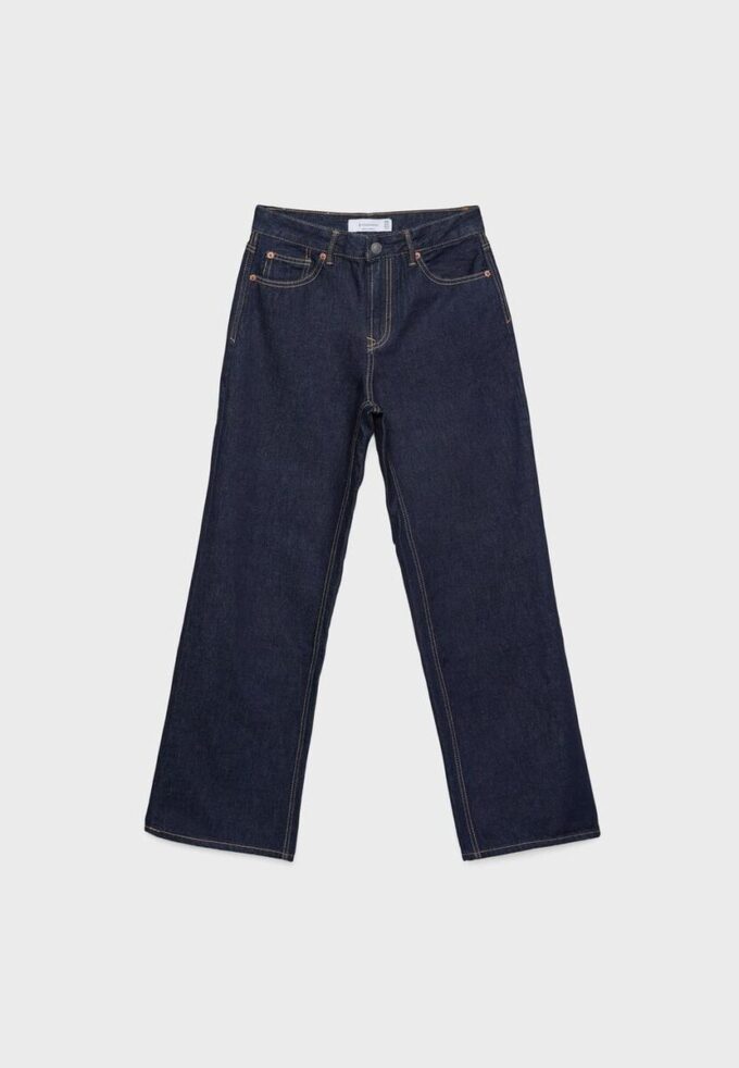 D92 Jeans med rett, Wide Leg-modell
