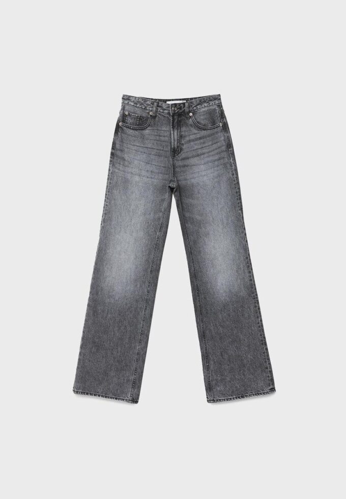 D92 Jeans med rett, Wide Leg-modell