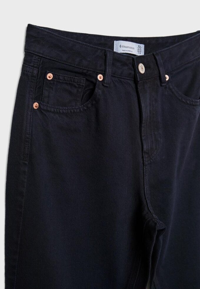 D92 Jeans med rett, Wide Leg-modell