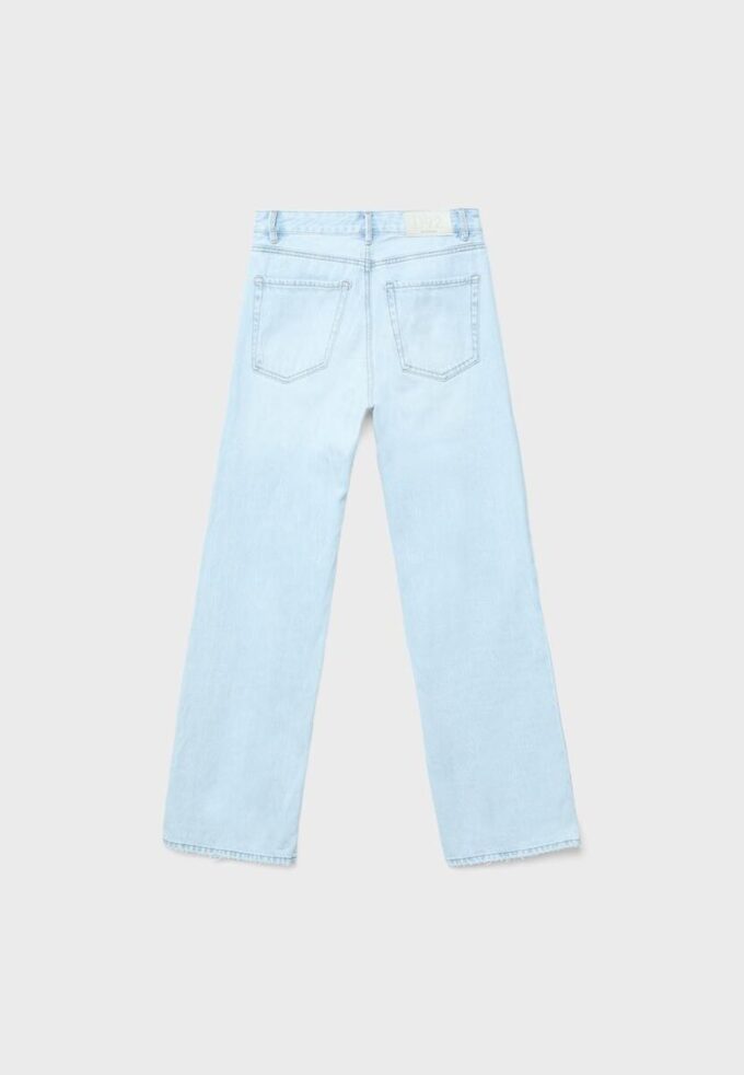 D92 Jeans med rett, Wide Leg-modell
