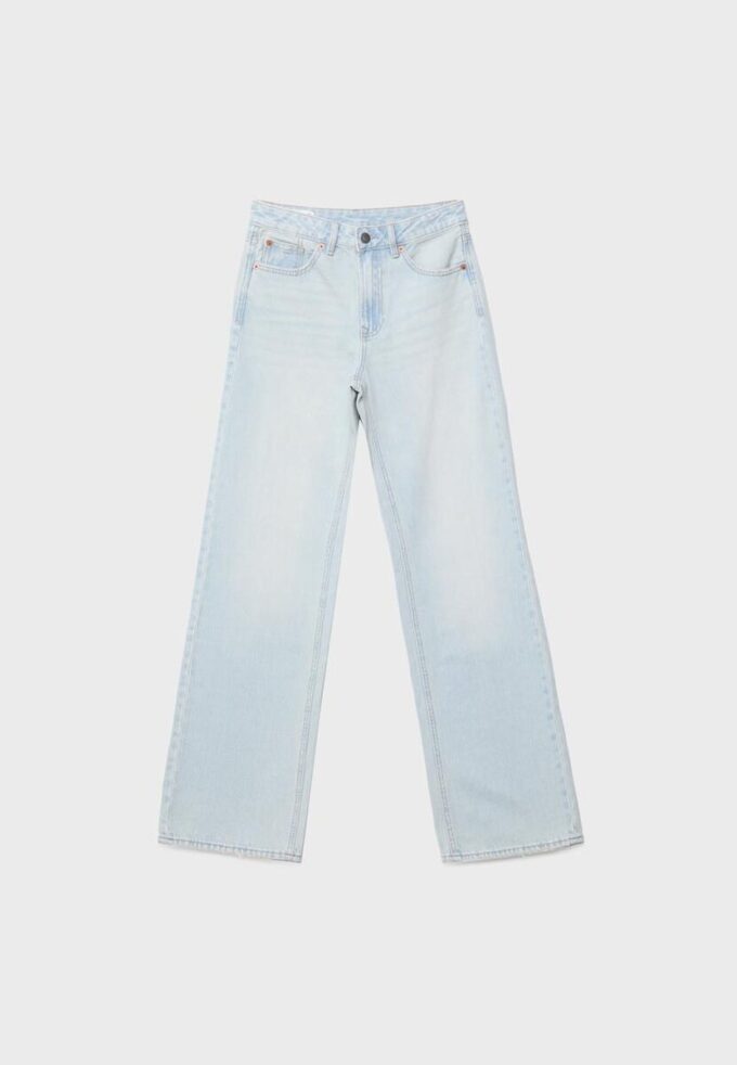 D92 Jeans med rett, Wide Leg-modell