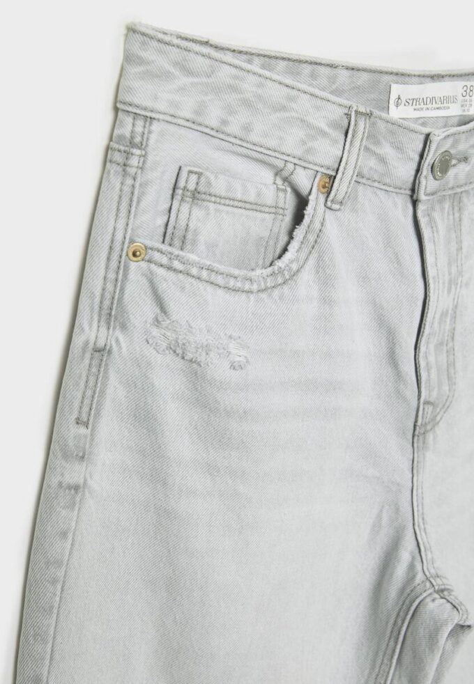 D92 Jeans med rett, Wide Leg-modell