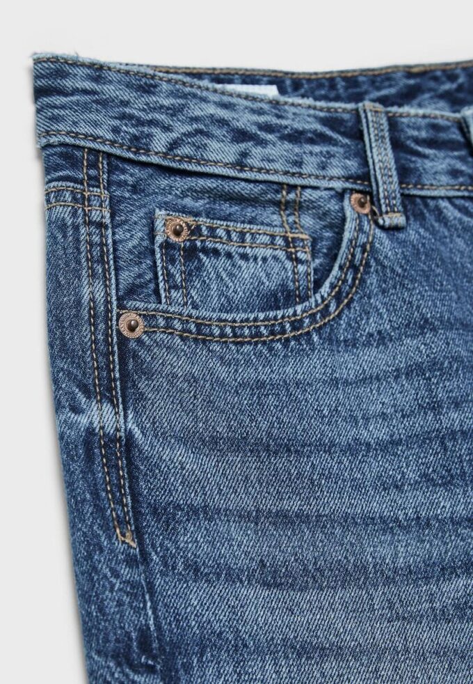 D92 Jeans med rett, Wide Leg-modell