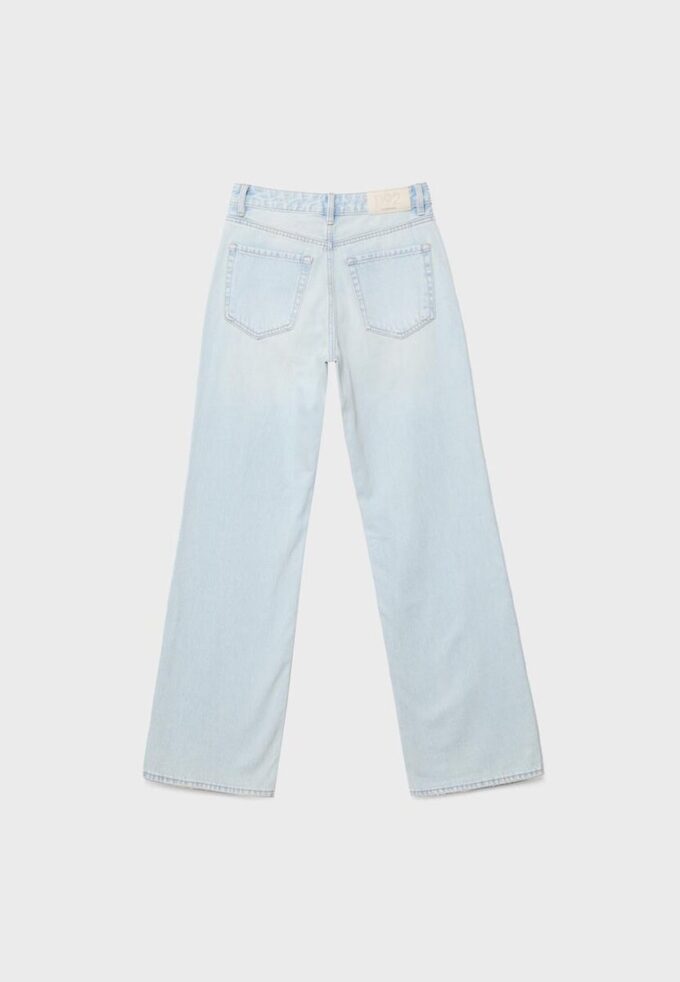 D92 Jeans med rett, Wide Leg-modell