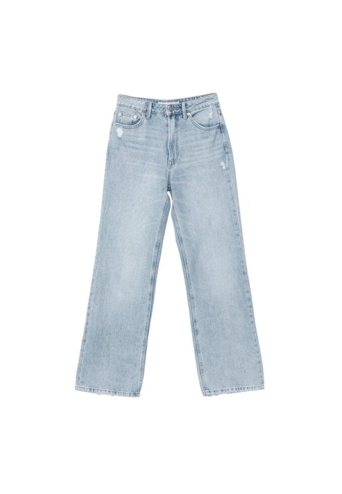 D92 Jeans med rett, Wide Leg-modell