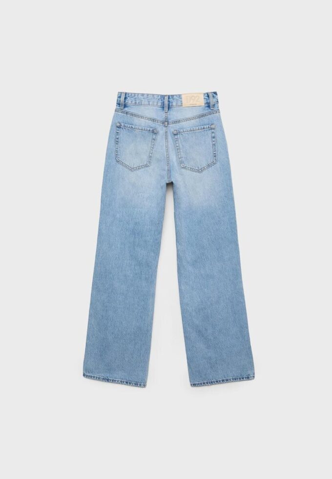 D92 Jeans med rett, Wide Leg-modell