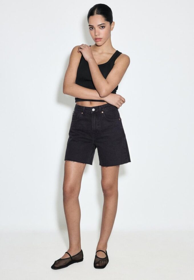 D93 Lange denim Shorts
