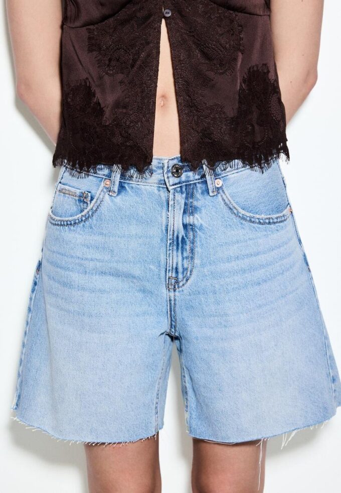 D93 Lange denim Shorts