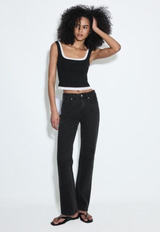 D98 Jeans med rett ben