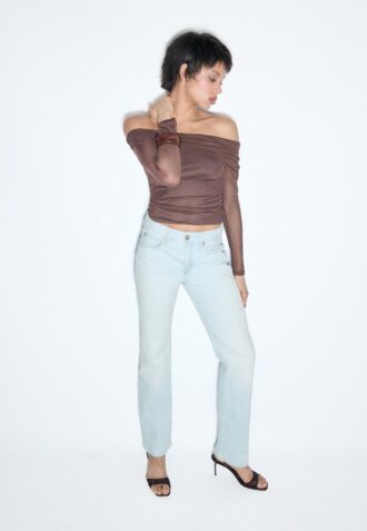 D98 Jeans med rett ben