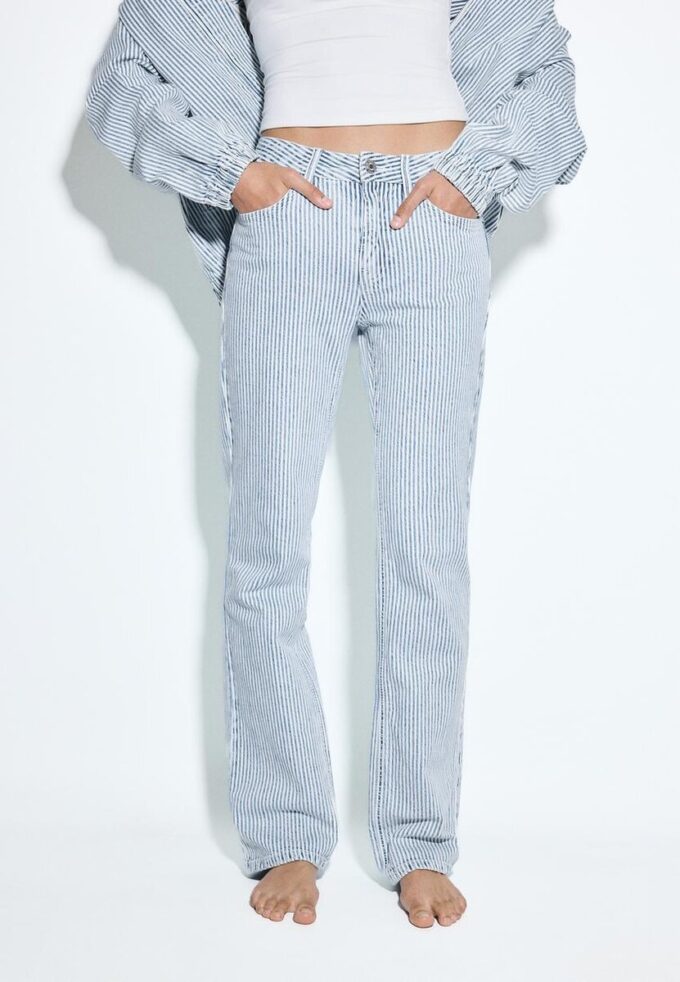 D98 Jeans med rett ben