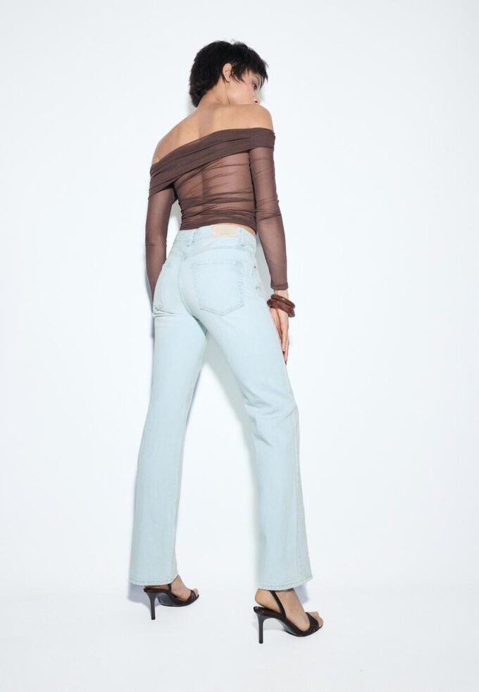 D98 Jeans med rett ben