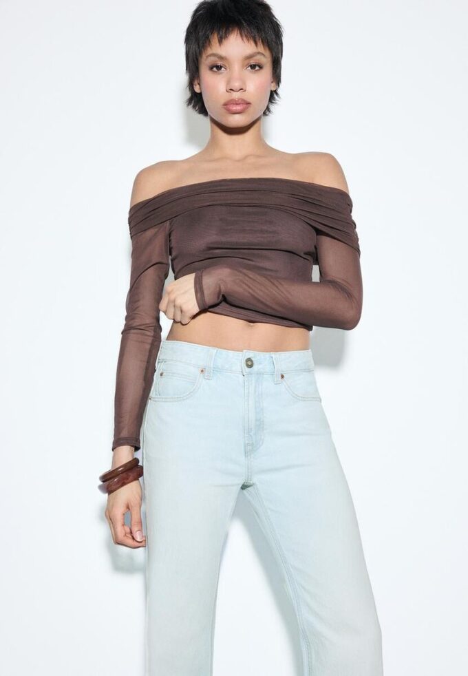 D98 Jeans med rett ben