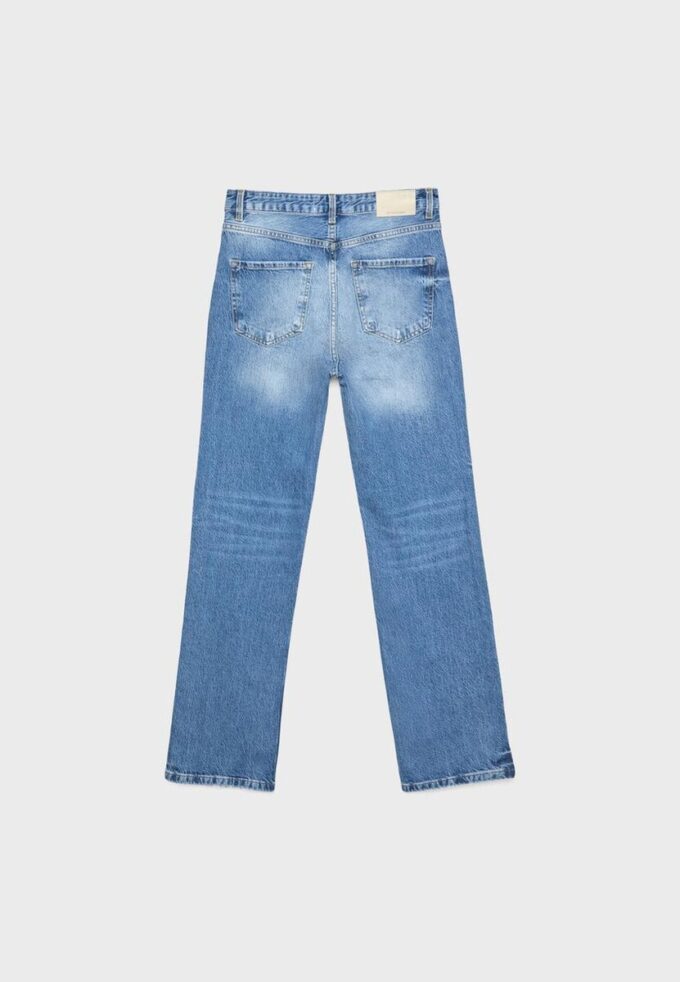 D98 Jeans med rett ben