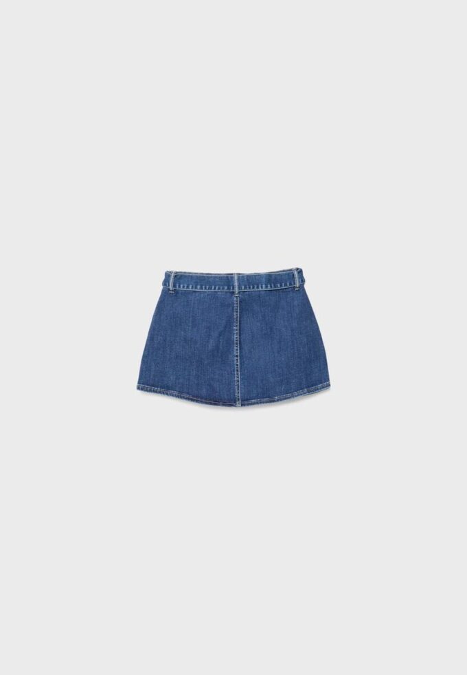 Denimskort med belte