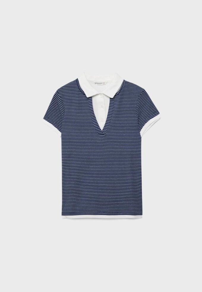 Dobbeltsidig kortærmet polo-T-skjorte