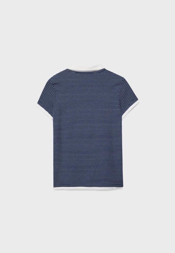 Dobbeltsidig kortærmet polo-T-skjorte