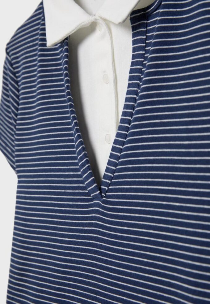 Dobbeltsidig kortærmet polo-T-skjorte