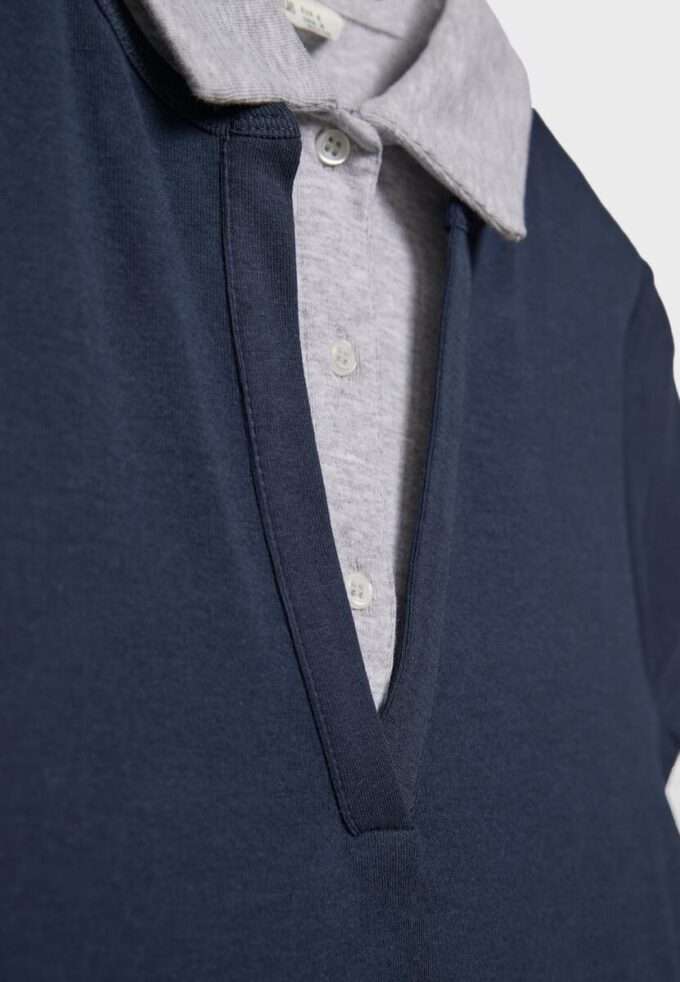 Dobbeltsidig kortærmet polo-T-skjorte