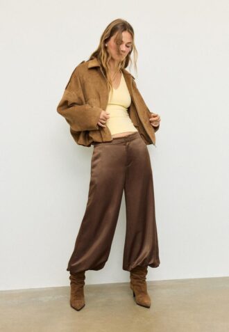 Elegante ballongbukser i sateng