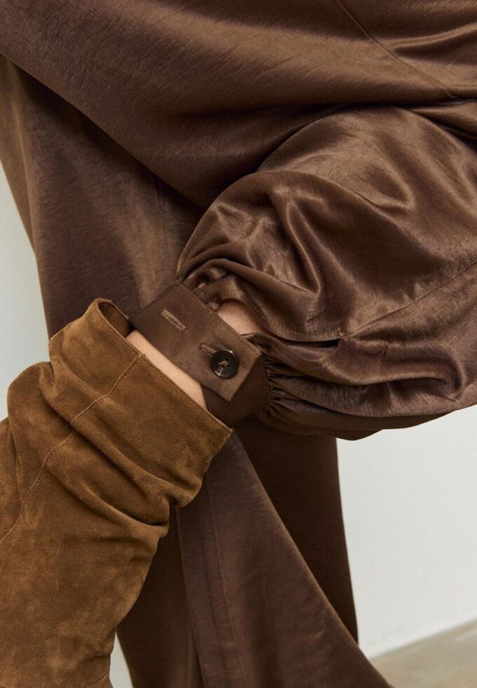 Elegante ballongbukser i sateng