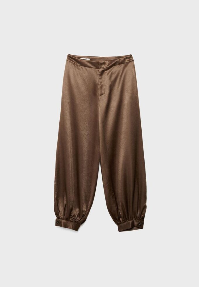 Elegante ballongbukser i sateng