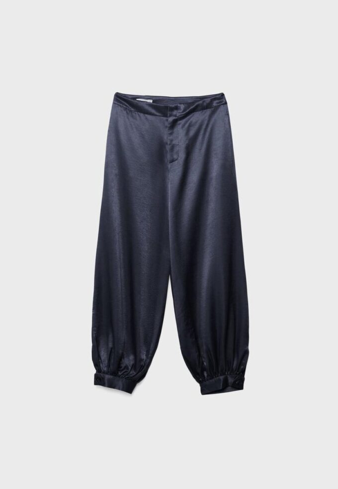 Elegante ballongbukser i sateng