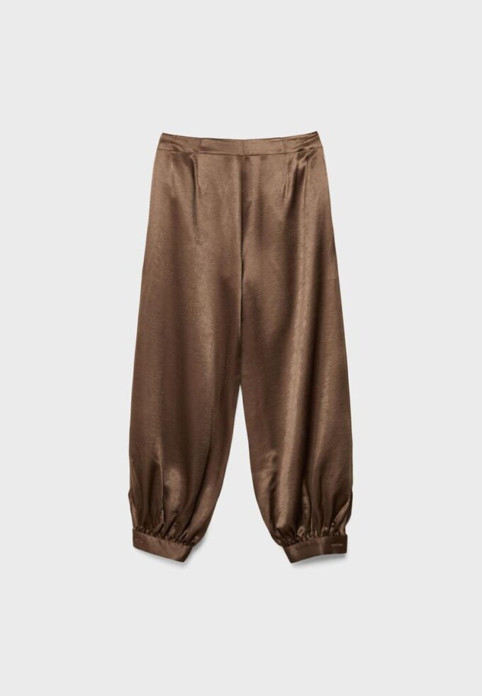 Elegante ballongbukser i sateng