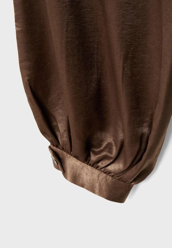 Elegante ballongbukser i sateng