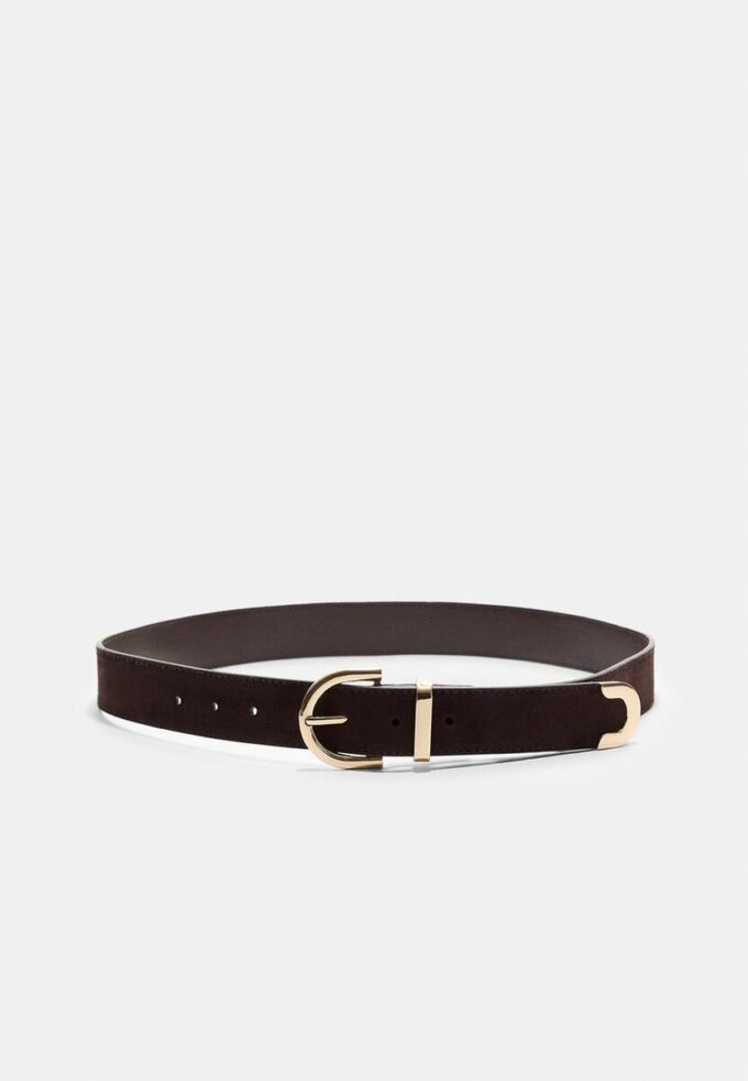 Enkel belte med rund spenne