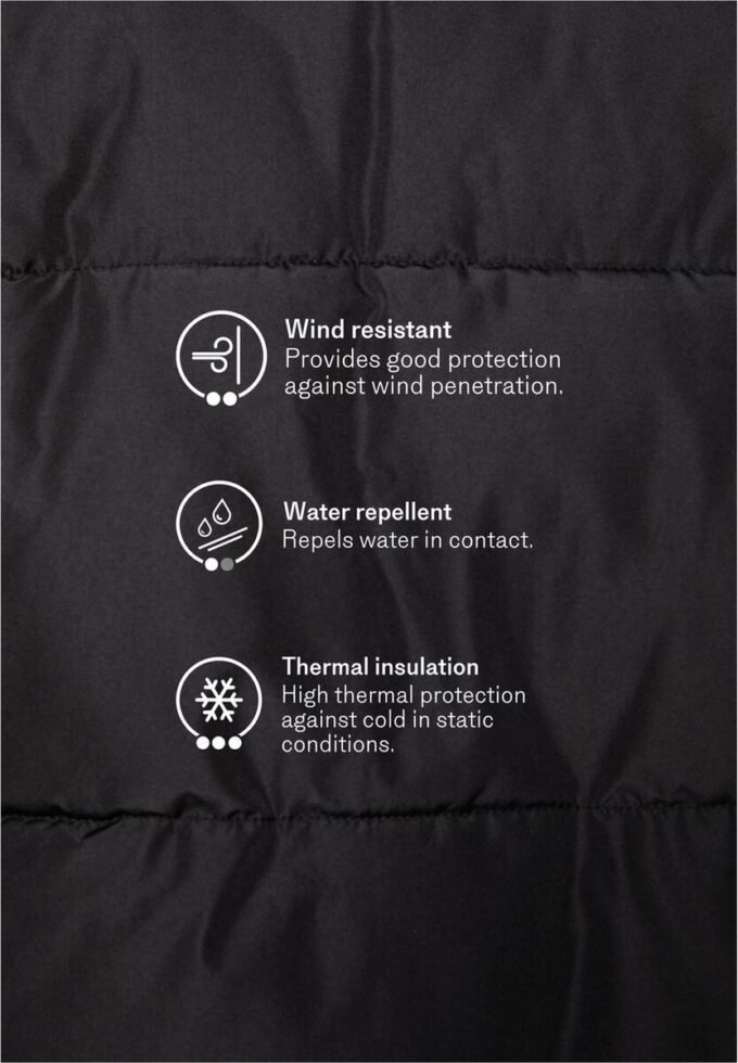 Enkel dunjakke med hette