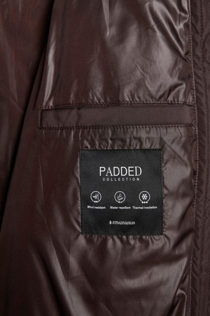 Enkel dunjakke med hette