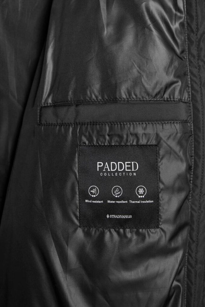 Enkel dunjakke med hette