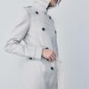 Enkel kort trenchcoat