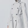 Enkel kort trenchcoat