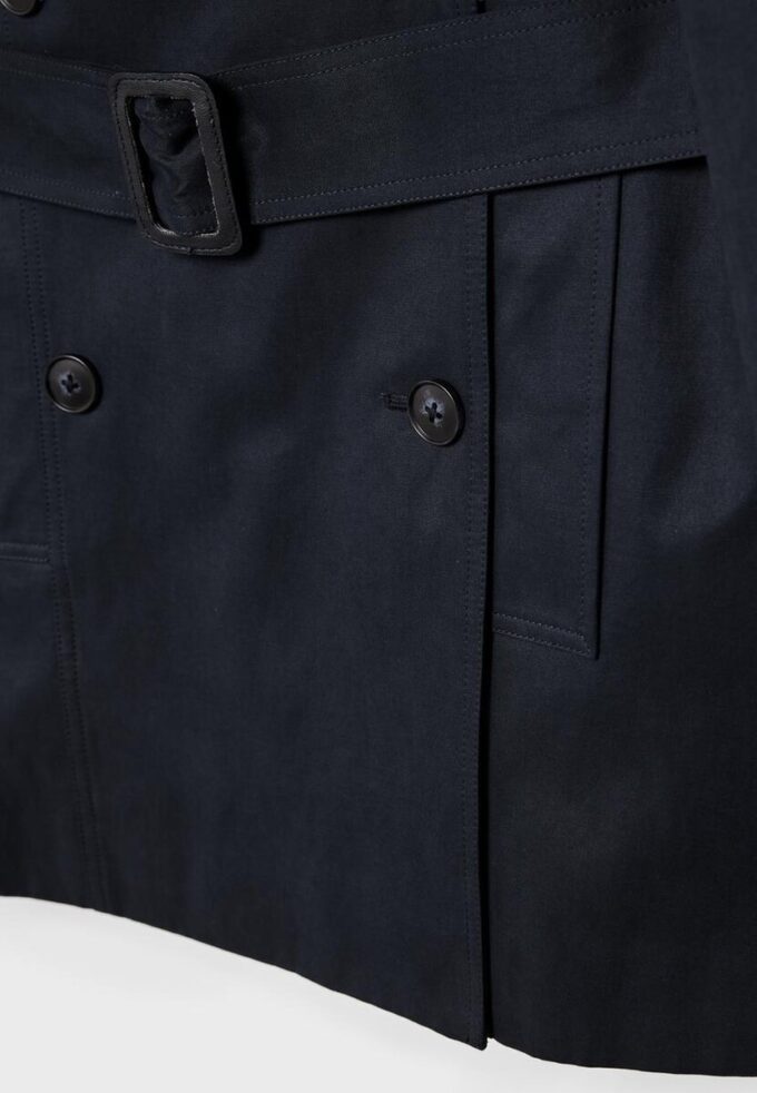 Enkel kort trenchcoat