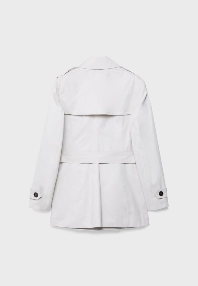 Enkel kort trenchcoat