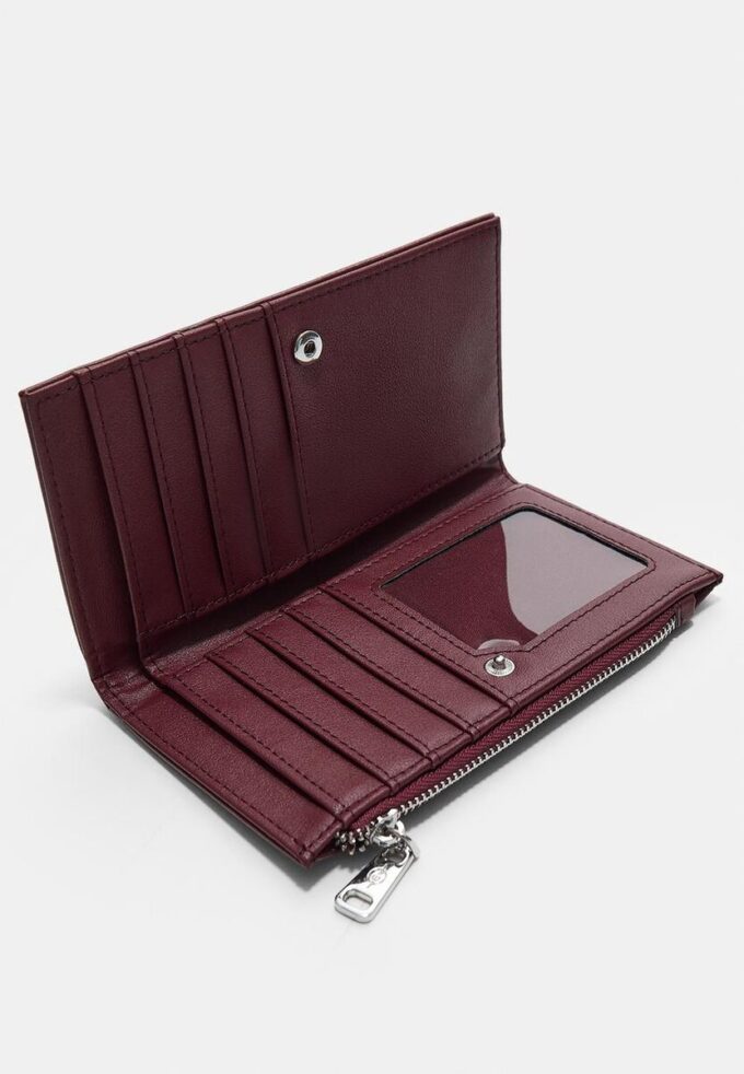 Enkel lommebok med glidelås