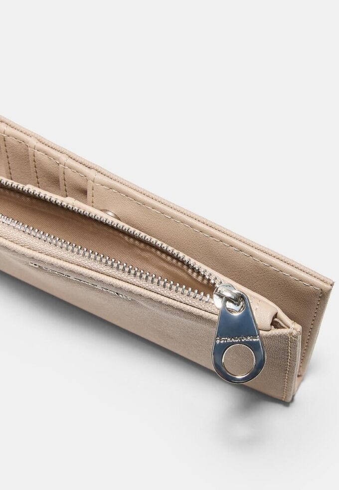 Enkel lommebok med glidelås