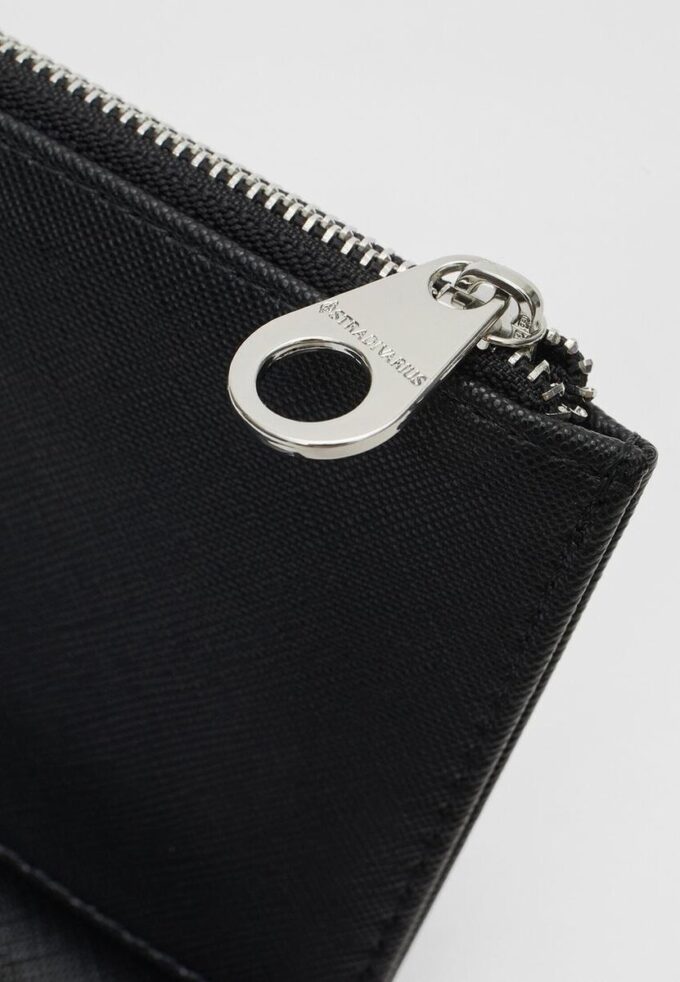 Enkel lommebok med glidelås