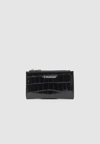 Enkel pung i krokodilleimitasjon